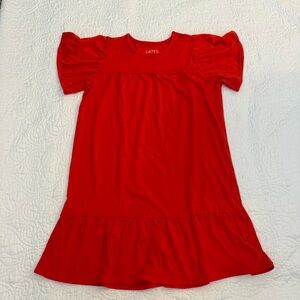 New Lates by Kate Little Lates Girls Dress in Valentine’s Red Size 6/7